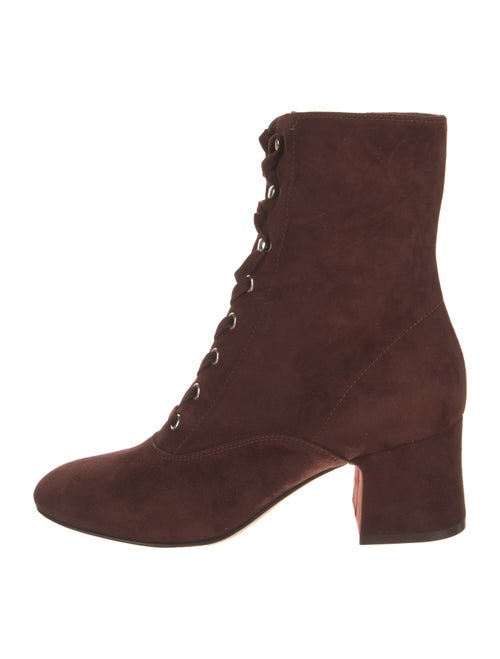 Gianvito Rossi Suede Lace-Up Boots