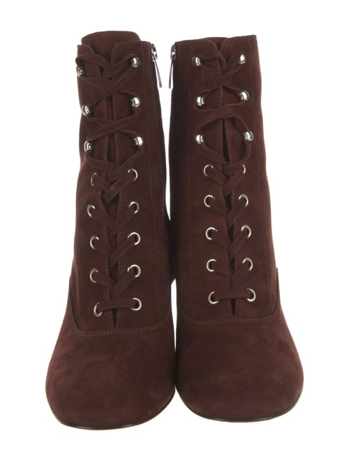 Gianvito Rossi Suede Lace-Up Boots