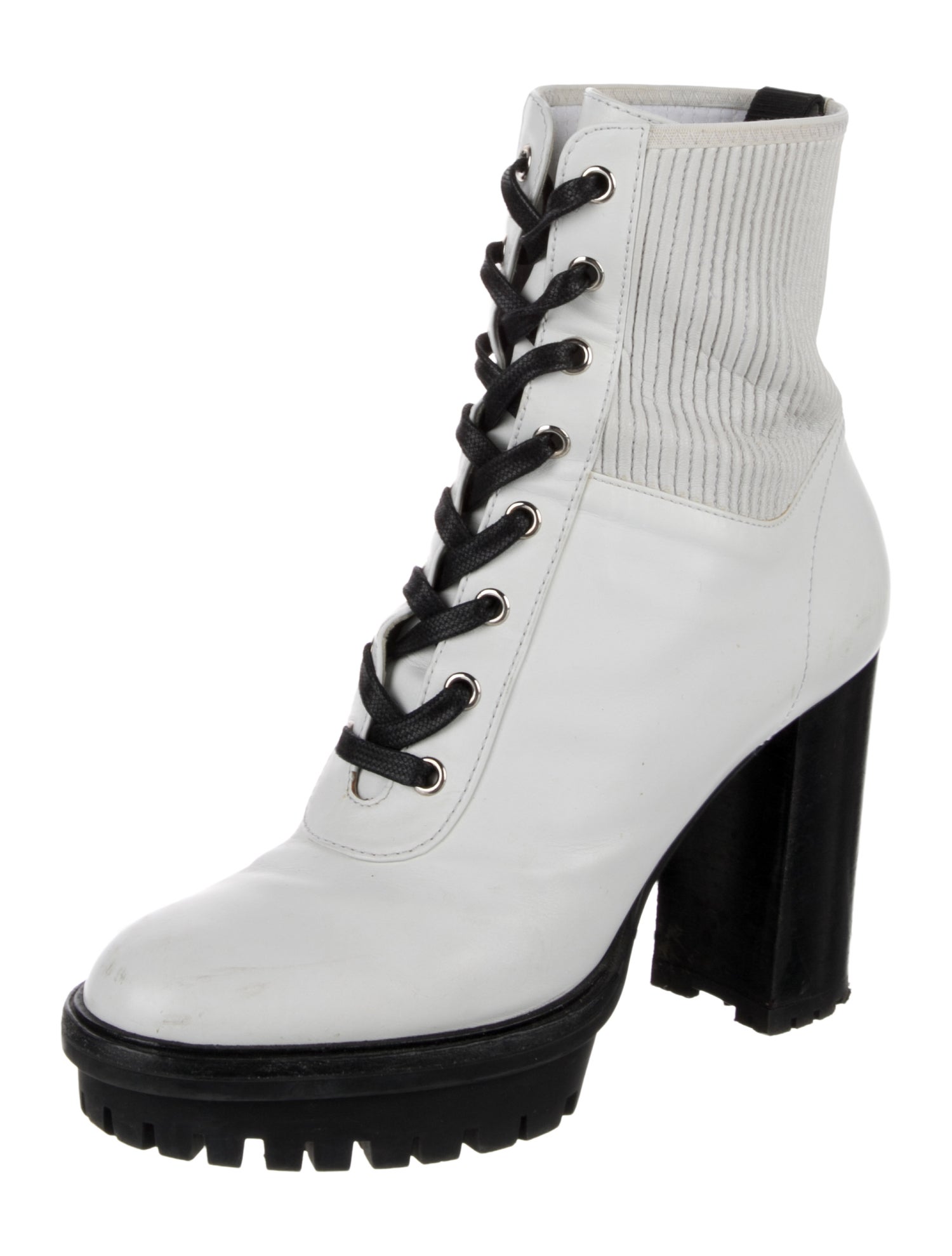 Gianvito Rossi Quilted Pattern Leather Boots