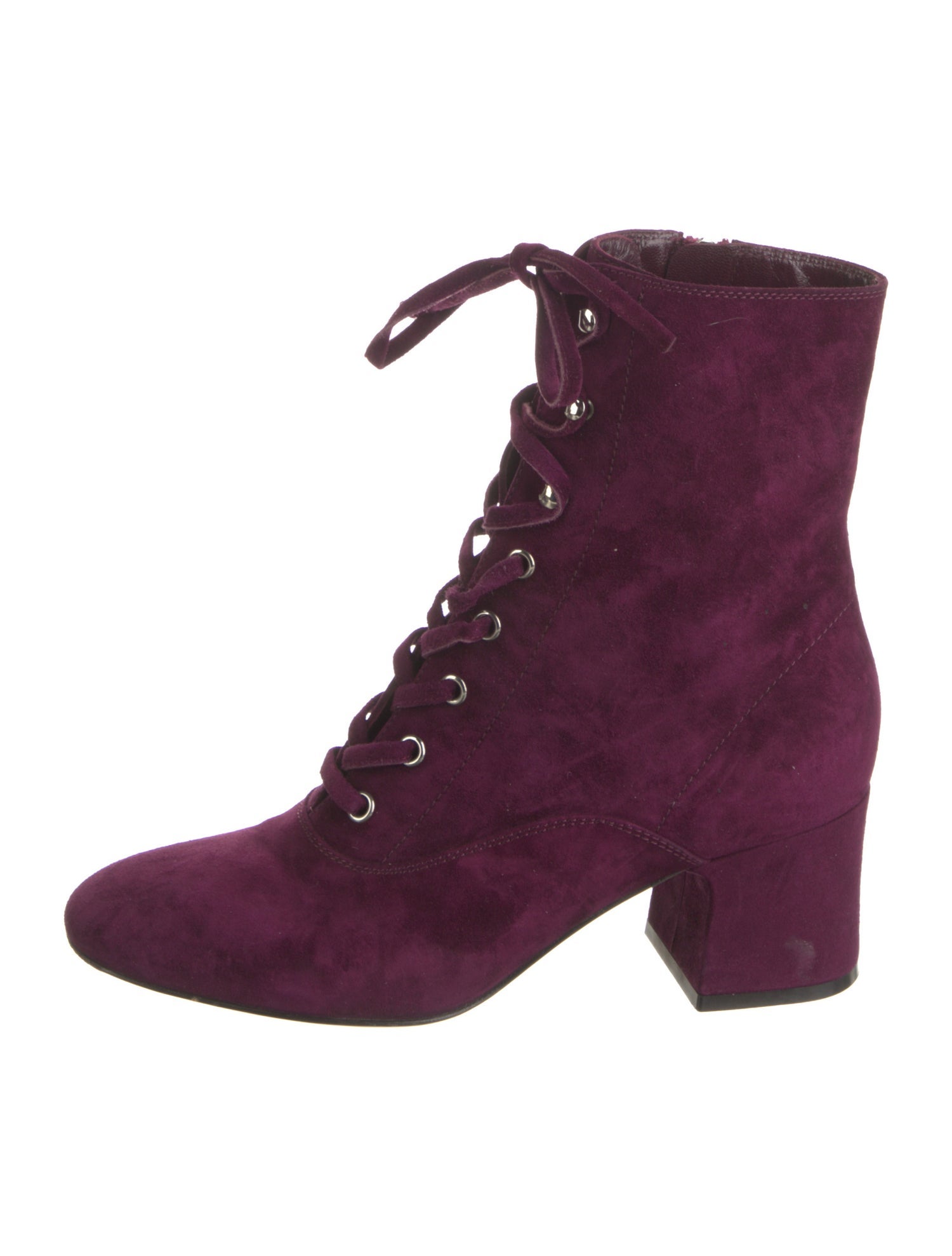 Gianvito Rossi Suede Lace-Up Boots