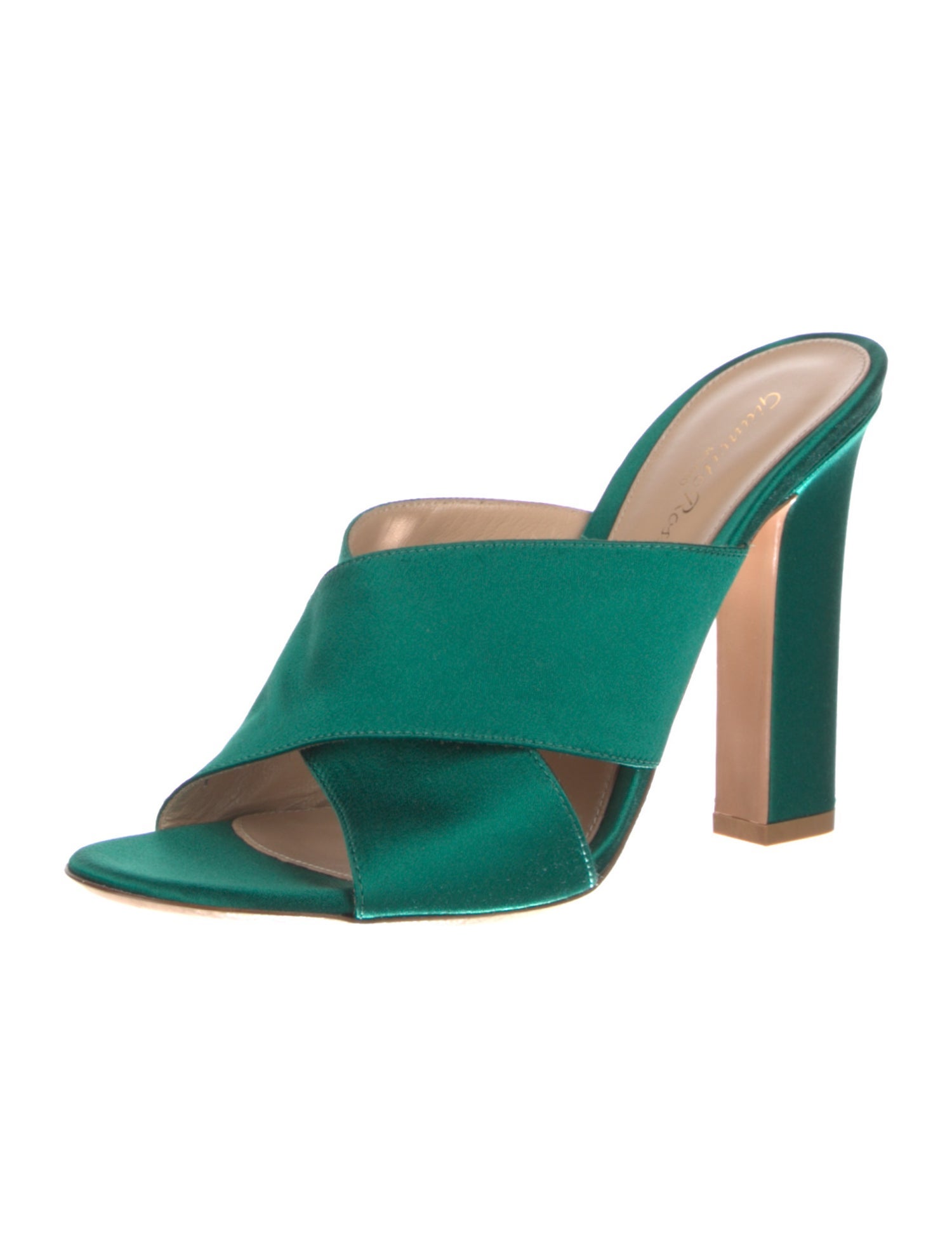 Gianvito Rossi Satin Slides