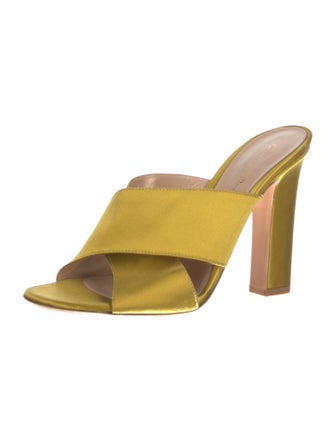 Gianvito Rossi Satin Slides
