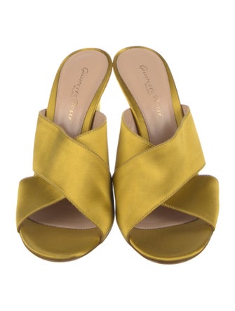 Gianvito Rossi Satin Slides