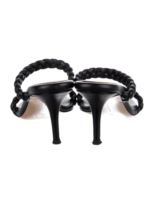Gianvito Rossi Leather Braided Accents Slides