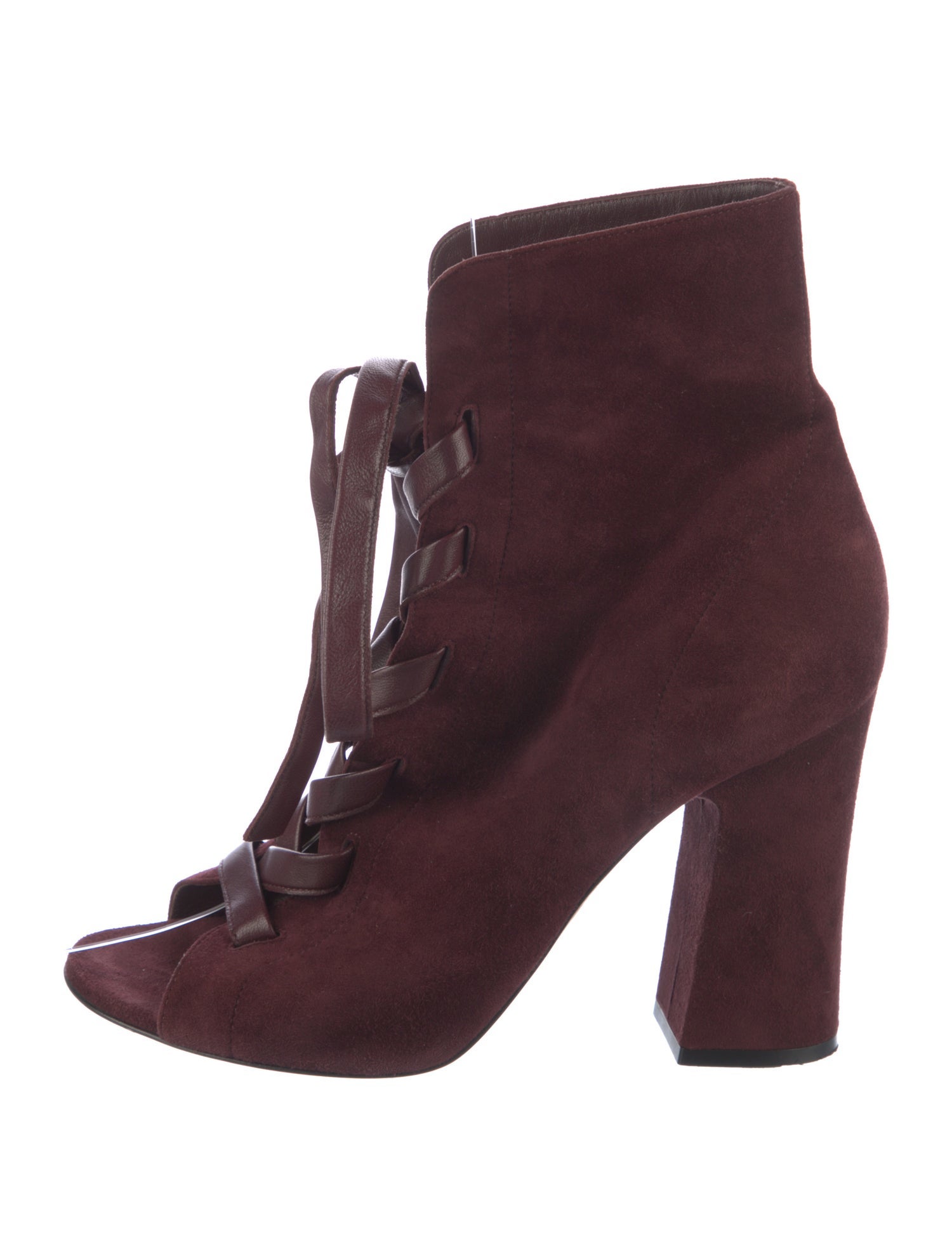 Gianvito Rossi Suede Lace-Up Boots