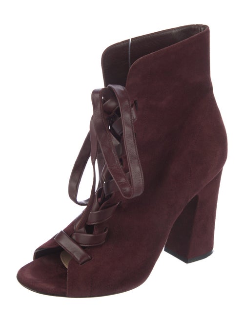 Gianvito Rossi Suede Lace-Up Boots