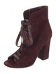 Gianvito Rossi Suede Lace-Up Boots