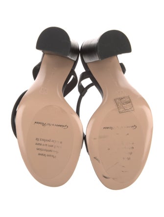 Gianvito Rossi Leather Slingback Sandals