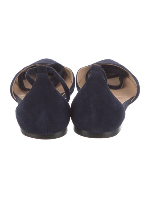 Gianvito Rossi Suede D'Orsay Flats