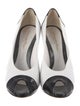 Gianvito Rossi Leather Colorblock Pattern Pumps