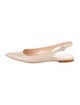 Gianvito Rossi Leather Slingback Flats