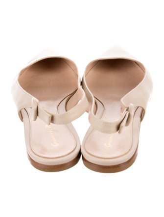 Gianvito Rossi Leather Slingback Flats