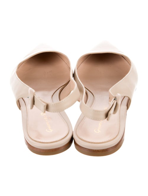 Gianvito Rossi Leather Slingback Flats