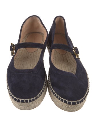 Gianvito Rossi Suede Mary Jane Flats