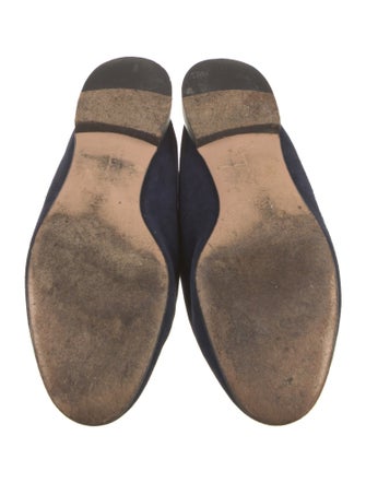 Gianvito Rossi Suede Leather Trim Embellishment Mules