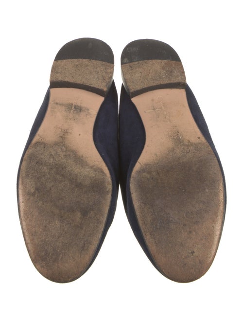 Gianvito Rossi Suede Leather Trim Embellishment Mules