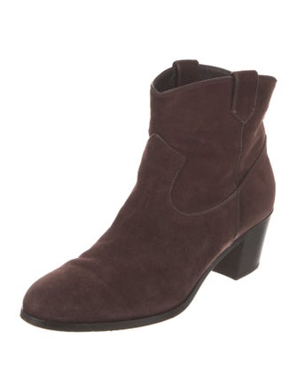 Gianvito Rossi Suede Western Boots