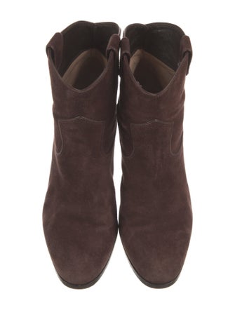 Gianvito Rossi Suede Western Boots