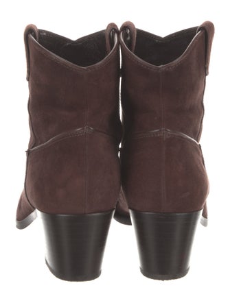 Gianvito Rossi Suede Western Boots