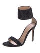 Gianvito Rossi Velvet Printed Sandals