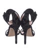 Gianvito Rossi Velvet Printed Sandals