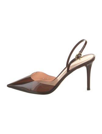 Gianvito Rossi PVC Slingback Pumps
