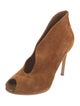 Gianvito Rossi Suede Animal Print D'Orsay Pumps
