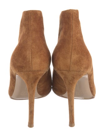 Gianvito Rossi Suede Animal Print D'Orsay Pumps