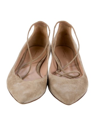 Gianvito Rossi Suede Flats