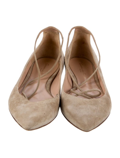 Gianvito Rossi Suede Flats