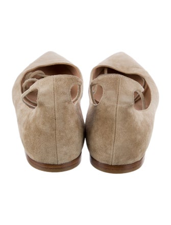 Gianvito Rossi Suede Flats