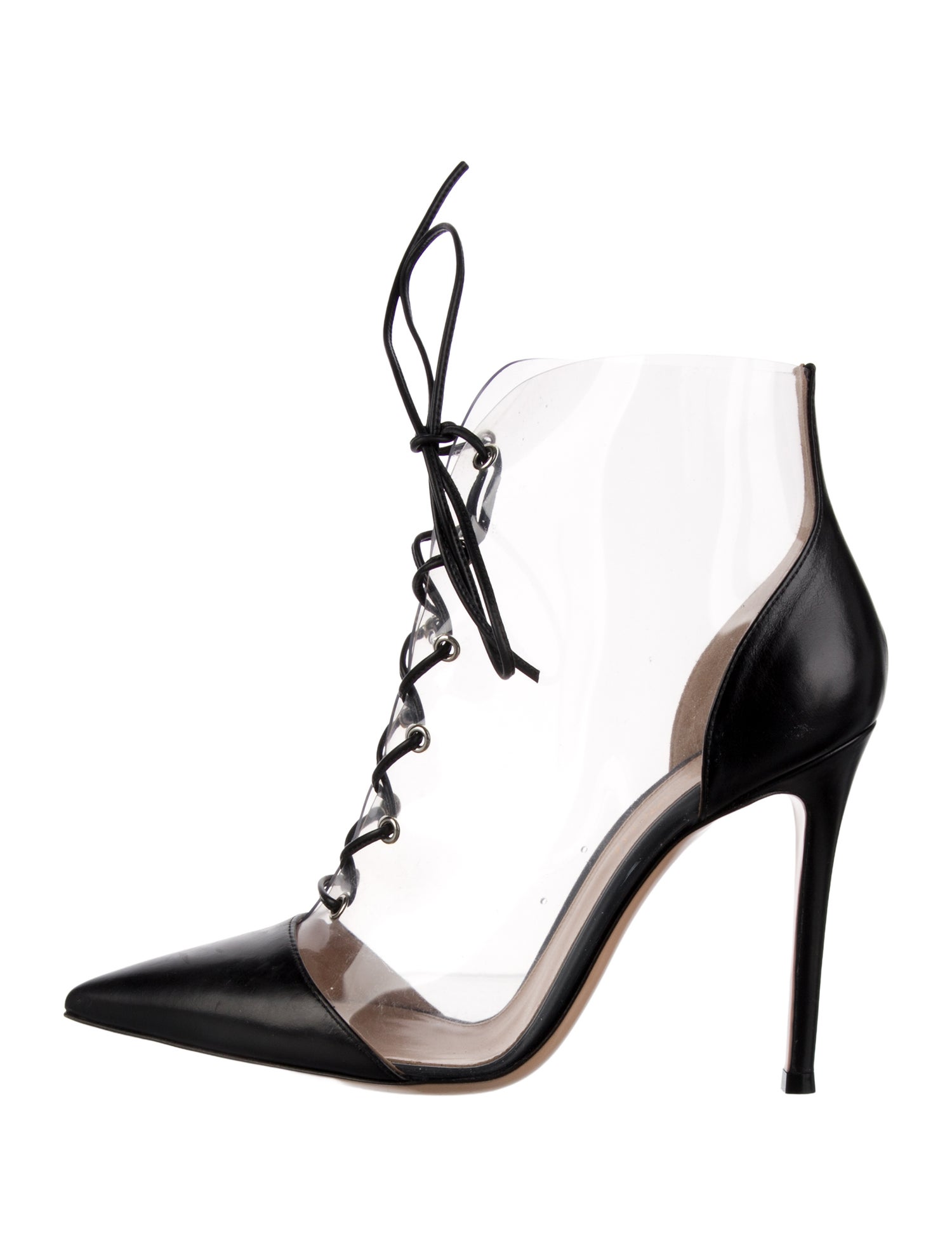 Gianvito Rossi Leather Lace-Up Boots