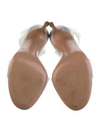 Gianvito Rossi Glitter Glitter Accents Slingback Sandals