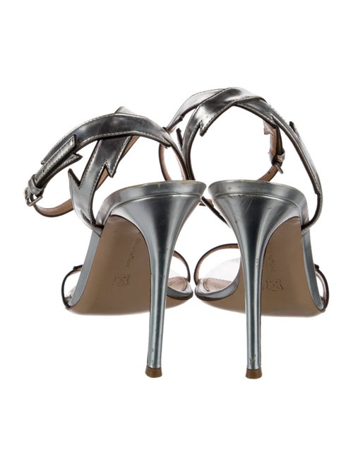 Gianvito Rossi Leather Crystal Embellishments Sandals