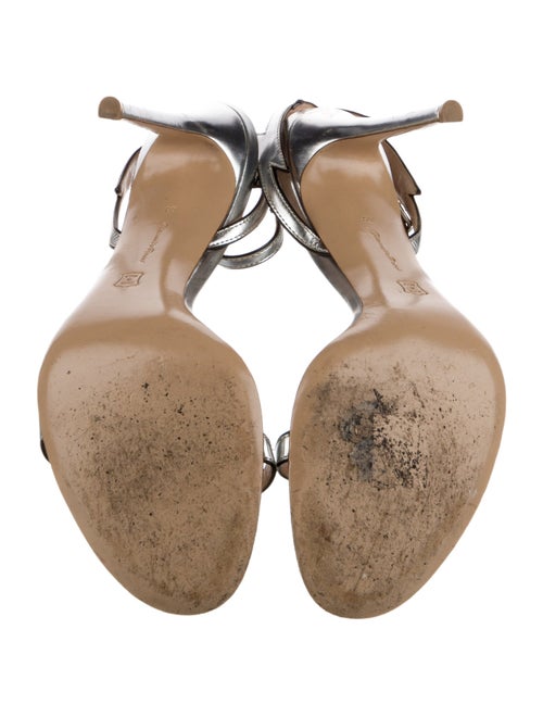 Gianvito Rossi Leather Crystal Embellishments Sandals