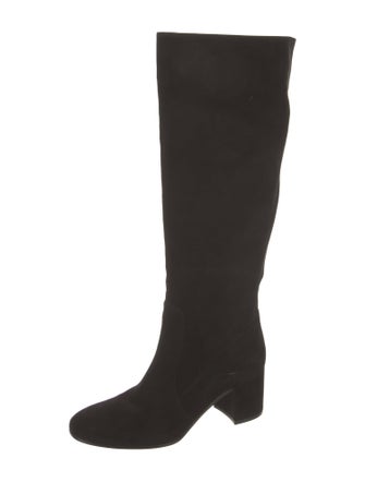 Gianvito Rossi Suede Riding Boots