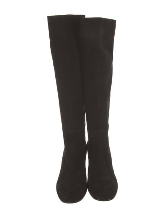 Gianvito Rossi Suede Riding Boots