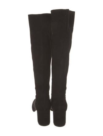 Gianvito Rossi Suede Riding Boots