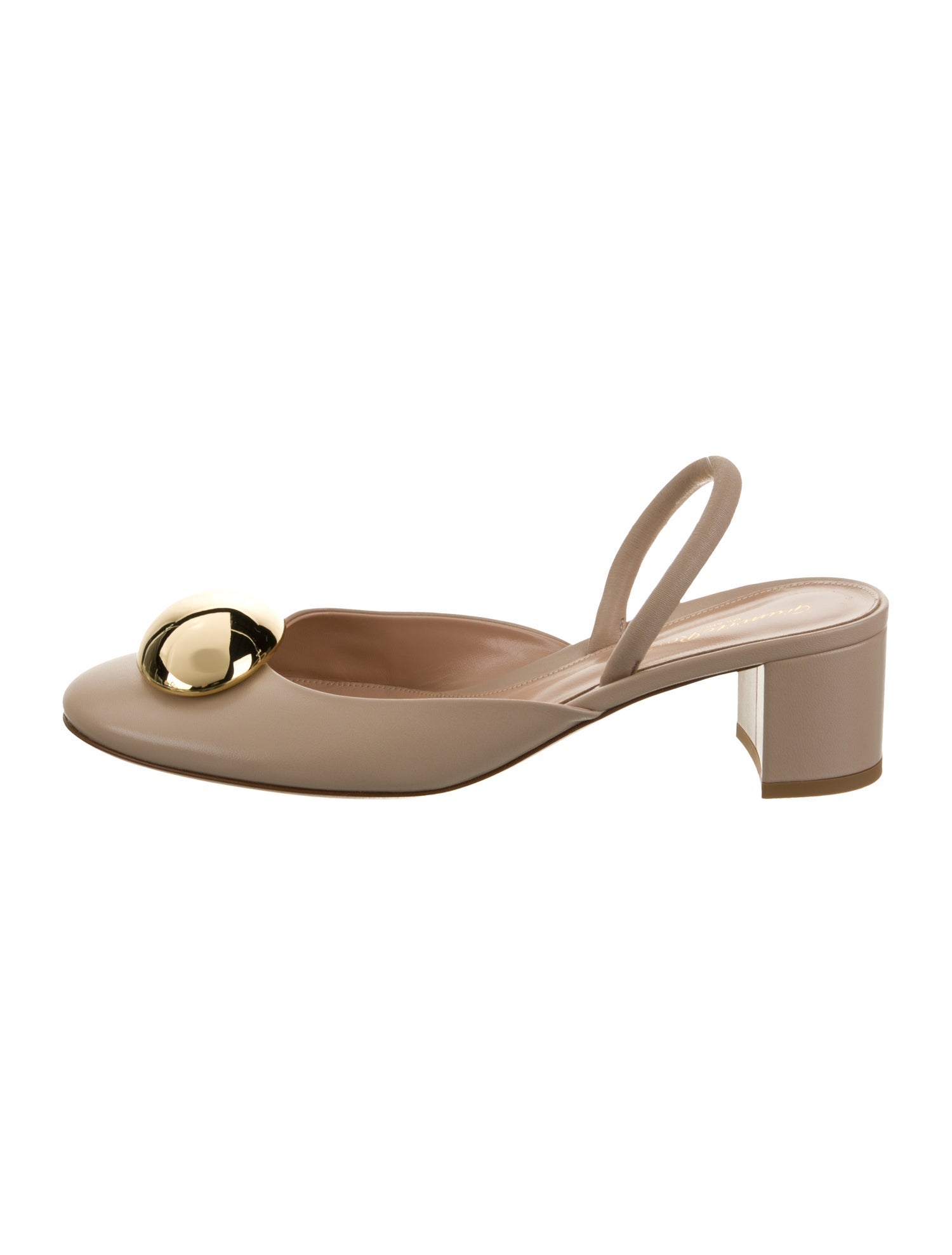 Gianvito Rossi Leather Slingback Pumps