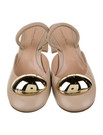 Gianvito Rossi Leather Slingback Pumps
