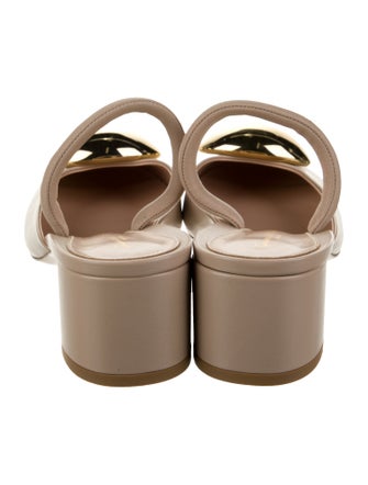 Gianvito Rossi Leather Slingback Pumps