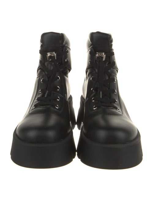 Gianvito Rossi Leather Combat Boots