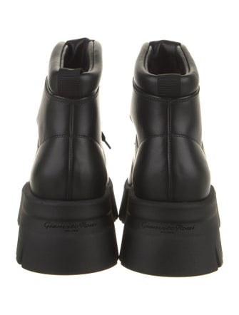 Gianvito Rossi Leather Combat Boots