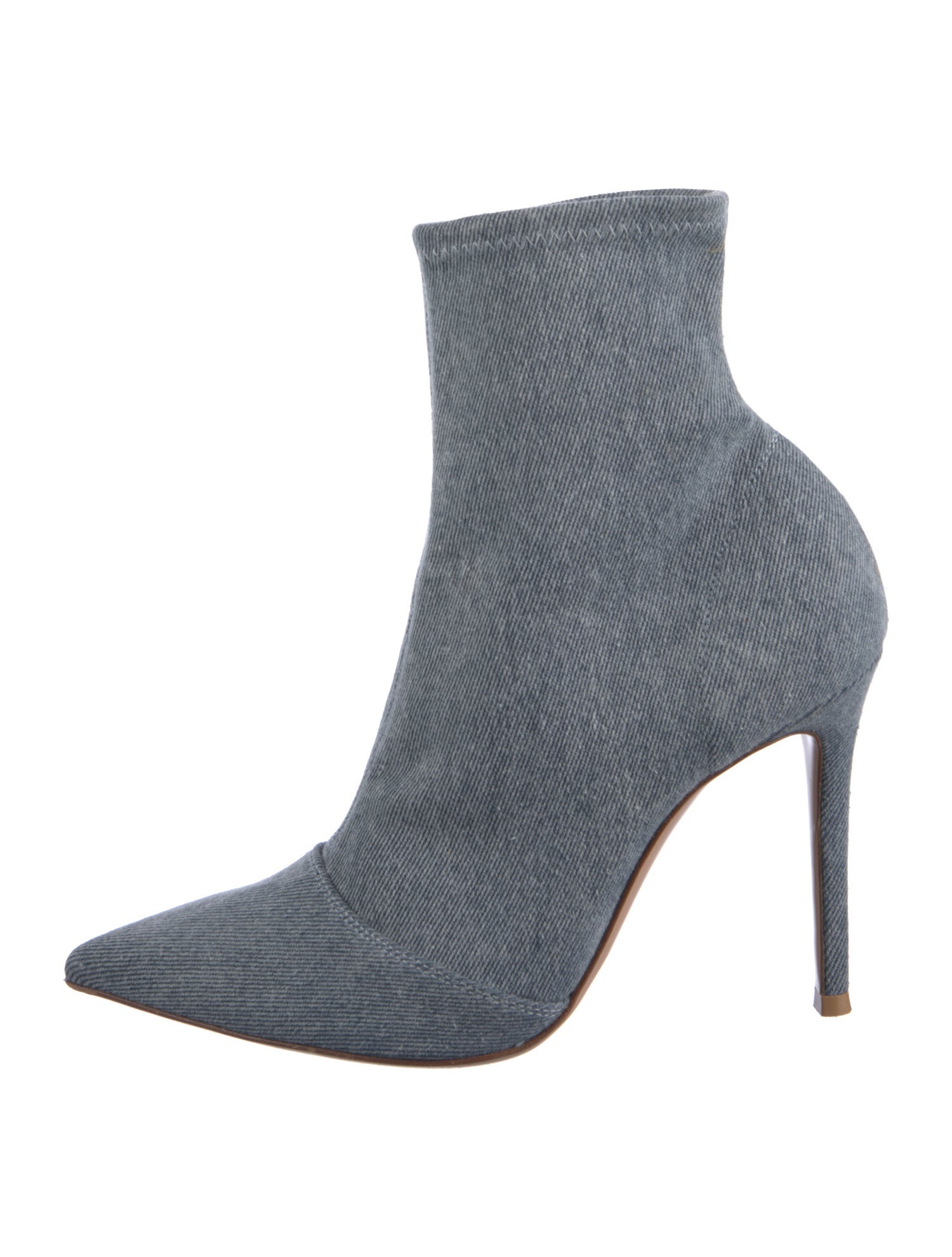 Gianvito Rossi Denim Sock Boots