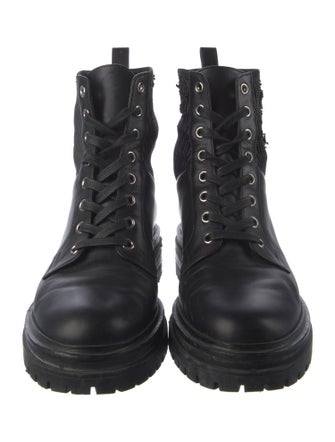 Gianvito Rossi Leather Combat Boots