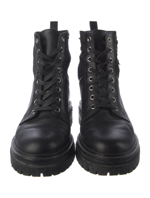 Gianvito Rossi Leather Combat Boots