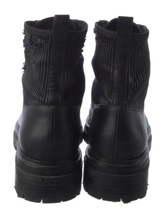 Gianvito Rossi Leather Combat Boots