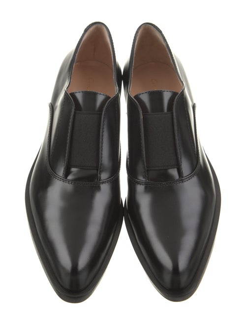 Gianvito Rossi Leather Scalloped Accent Oxfords