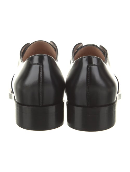 Gianvito Rossi Leather Scalloped Accent Oxfords