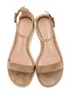 Gianvito Rossi Suede Leather Trim Embellishment Espadrilles